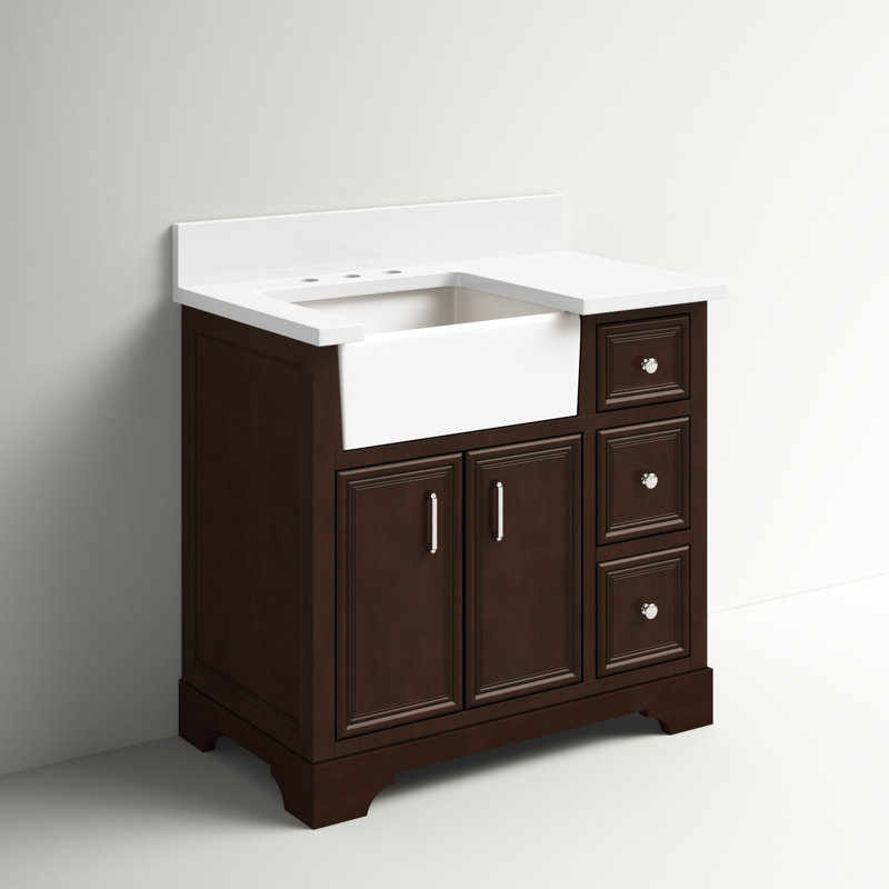 Sand & Stable Emiliano 36'' Single Bathroom Vanity with Top & Reviews